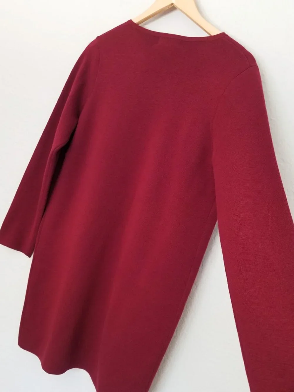 NEW J. Crew 365 Juliette Open-Front Collarless Sweater Blazer in Burgundy S $158